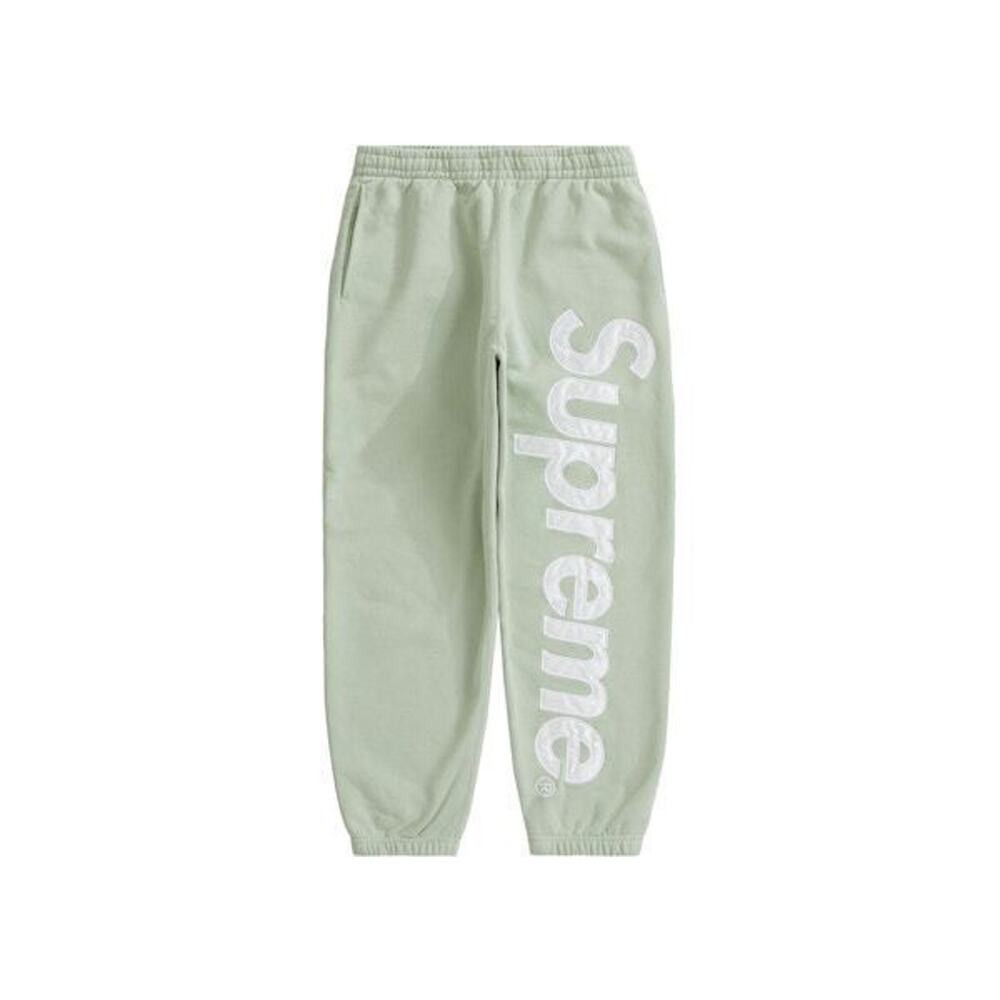 Supreme Satin Applique Sweatpant Mint Sz XL